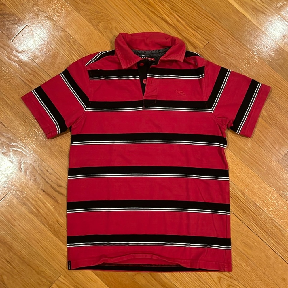 BOYS RED & BLACK GOLF POLO BY TONY HAWK
